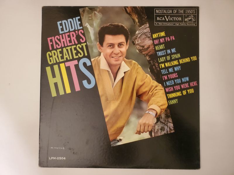 Eddie Fisher Eddie Fisher's Greatest Hits vinyl record